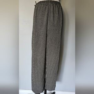Encore Jeans Black and White Striped Trousers